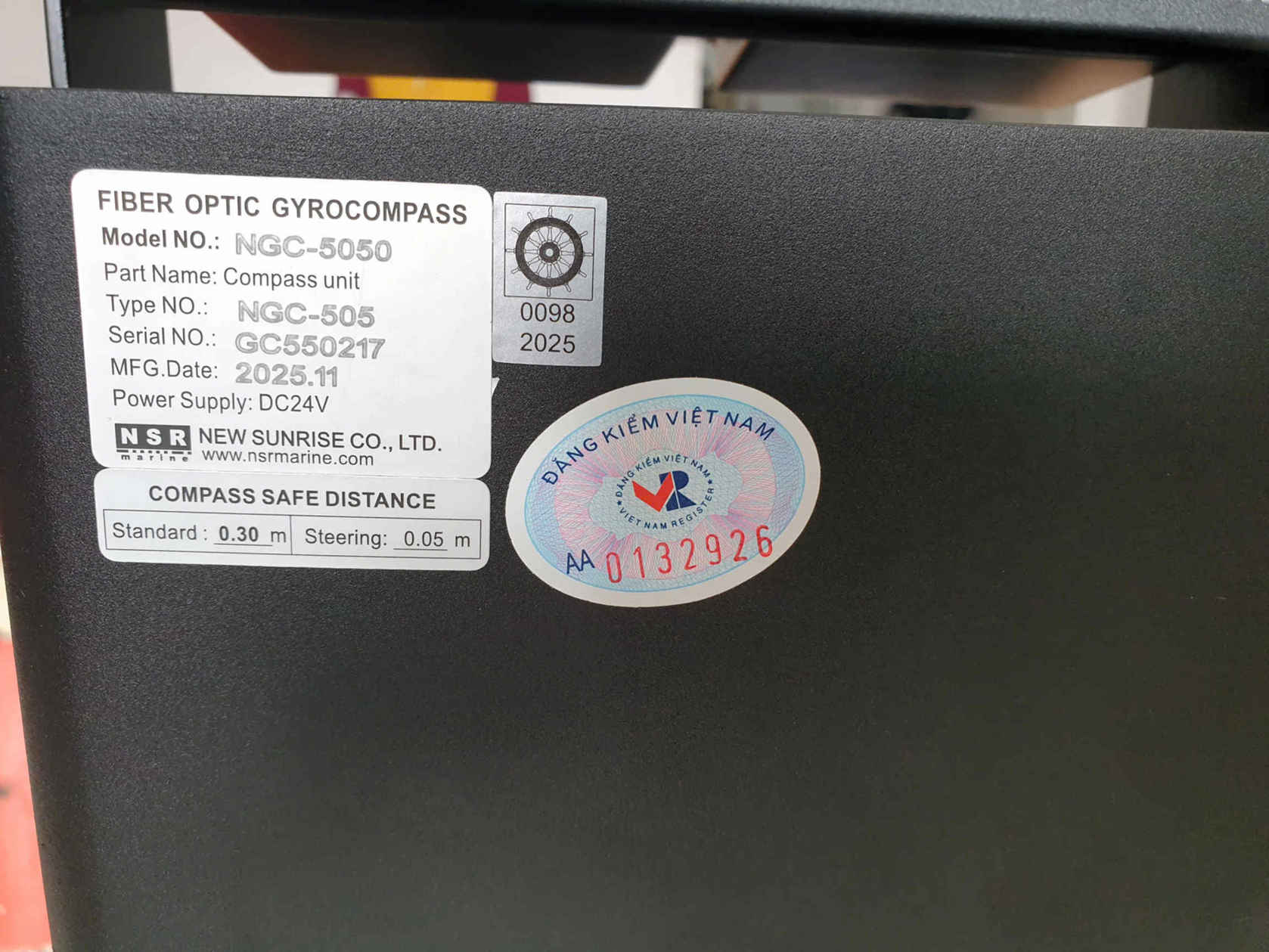 Tem đăng kiểm VR của NGC-5050