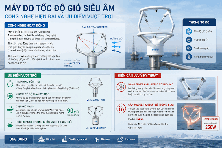 Máy đo tốc độ gió siêu âm