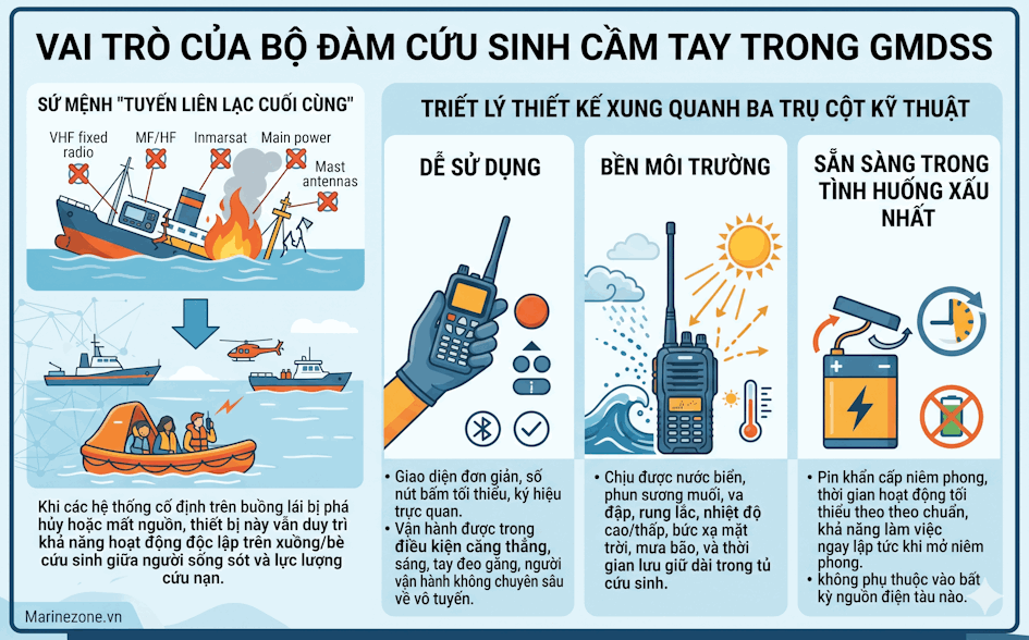 Vai trò của Bộ đàm cứu sinh