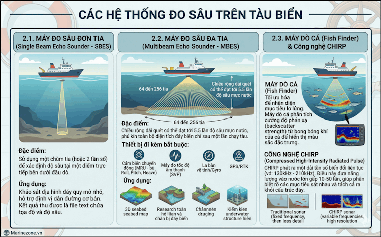 Các hệ thống đo sâu trên tàu biển