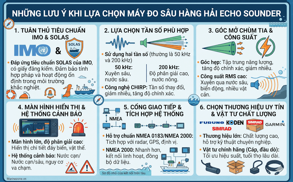 Những lưu ý khi lựa chọn máy đo sâu