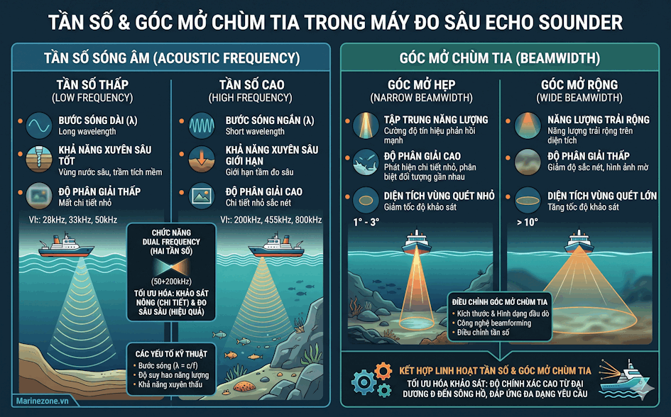 Tần số của máy đo sâu