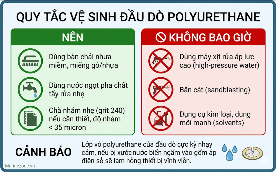 Quy tắc vệ sinh đầu dò