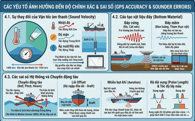 Các yếu tố ảnh hưởng đến độ chính xác và sai số