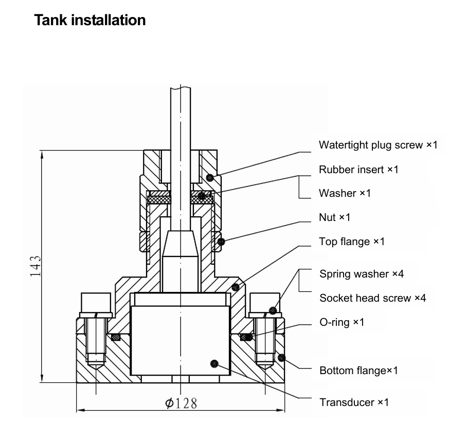 Lắp đặt trong tank