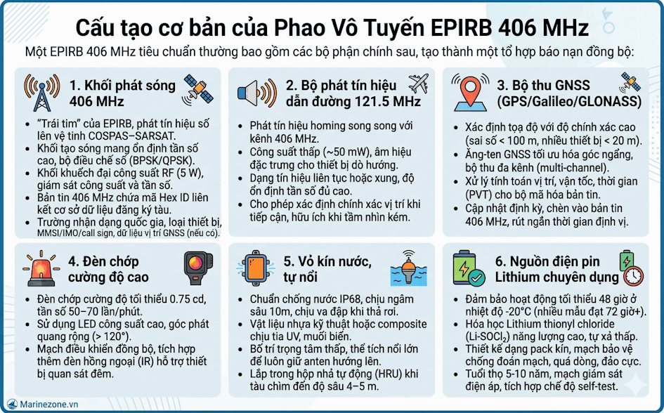 Cấu tạo của EPIRB