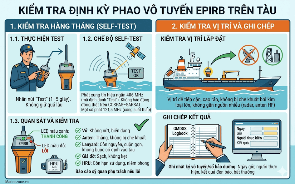 Kiểm tra định kỳ EPIRB