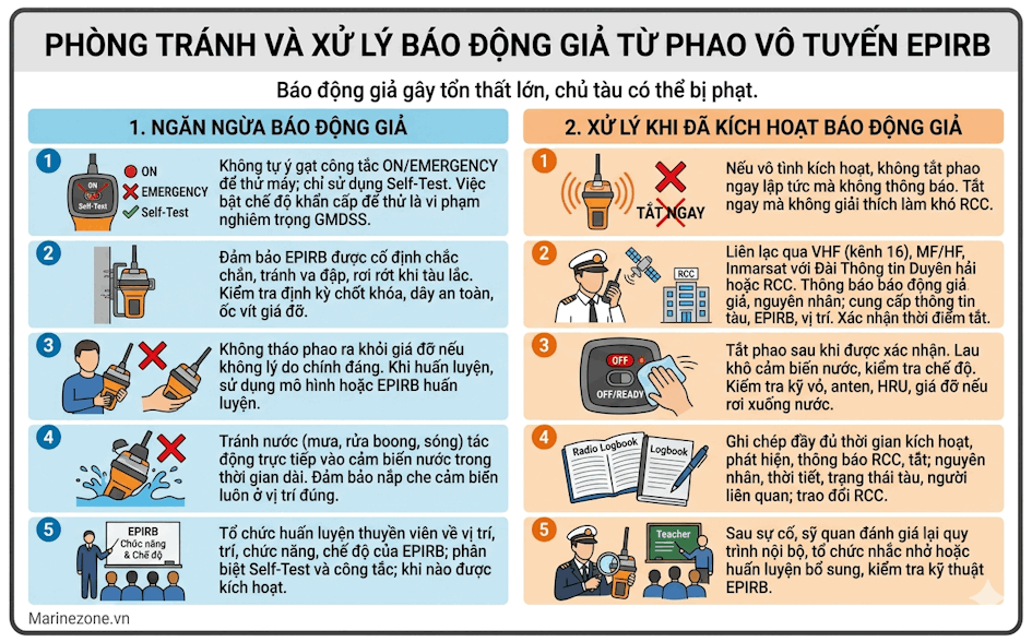 Xử lý tình huống với EPIRB