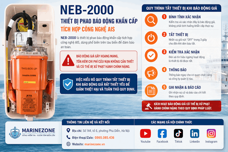 Cách tắt NEB-2000 khi báo động giả