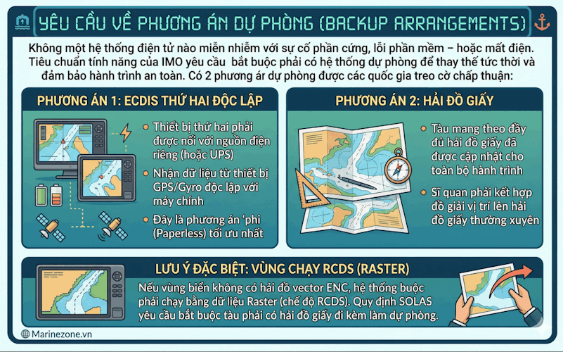 Yêu cầu về phương án dự phòng, back up