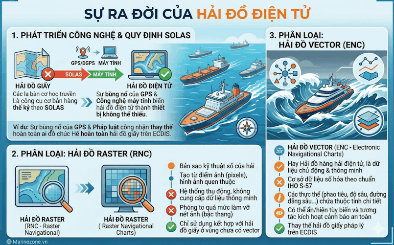 Sự ra đời của hải đồ điện tử