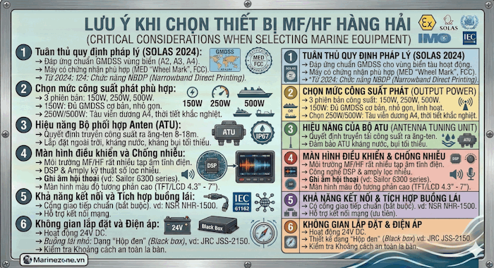 Lưu ý khi chọn thiết bị MF/HF
