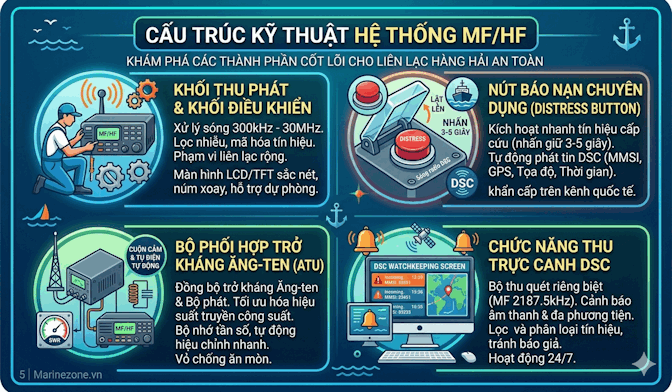 Cấu trúc kĩ thuật của hệ thống MF/HF