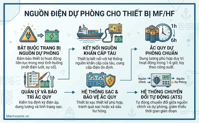 Nguồn điện dự phòng MF/HF