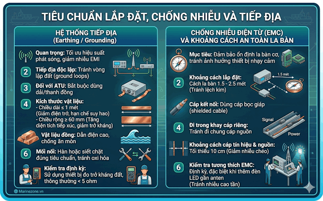Tiêu chuẩn lắp đặt MF/HF