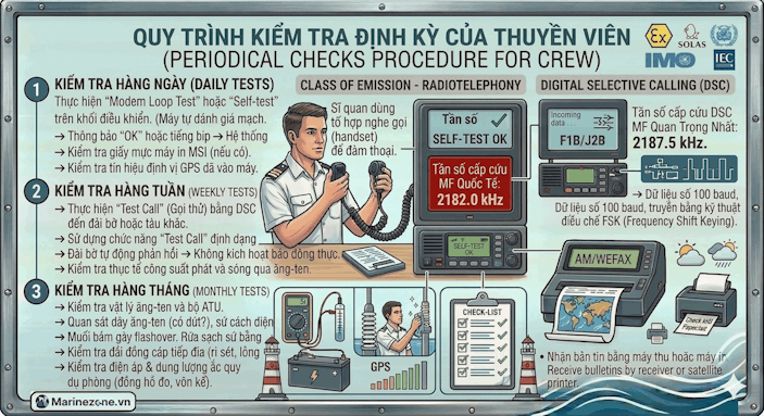 Quy trình kiểm tra định kỳ của Thuyền Viên