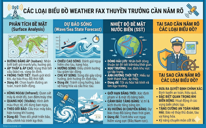 Các biểu đồ của Weather Fax