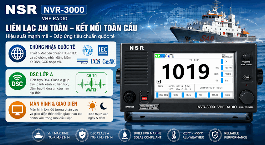 tiêu chí khi chọn bộ đàm 4 ký tự cho tàu