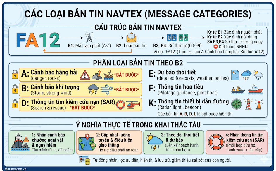 Cấu trúc bức điện Navtex