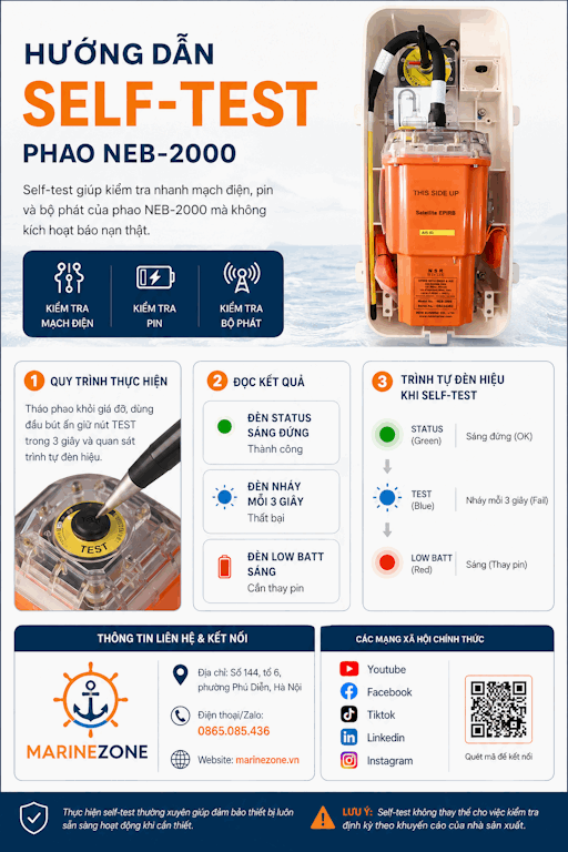 Quy trình Self-test NEB-2000 chuẩn xác và chi tiết 