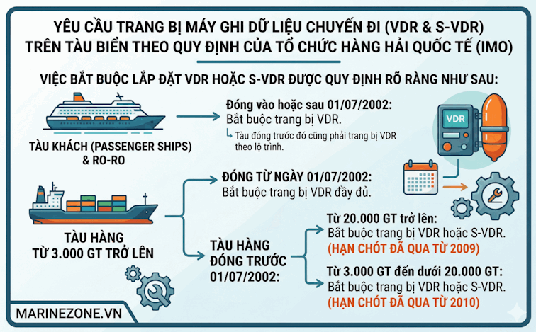 Quy định của IMO về trang bị hộp đen tàu biển VDR